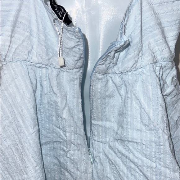 Simplee Apparel Sky Blue Ruffle Romper - Picture 5 of 6